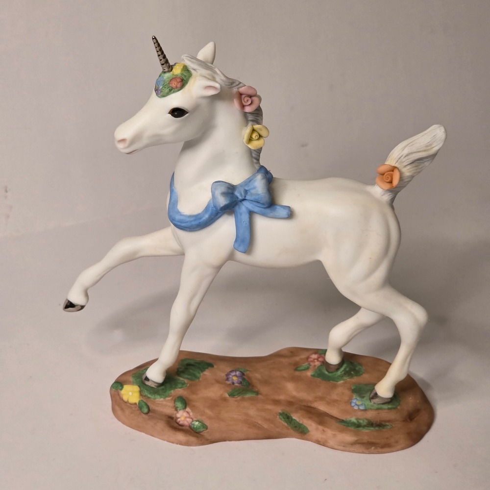 Princeton Gallery by Lenox Caprice The Baby Unicorn 1992 Porcelain‎ Figurine Vtg